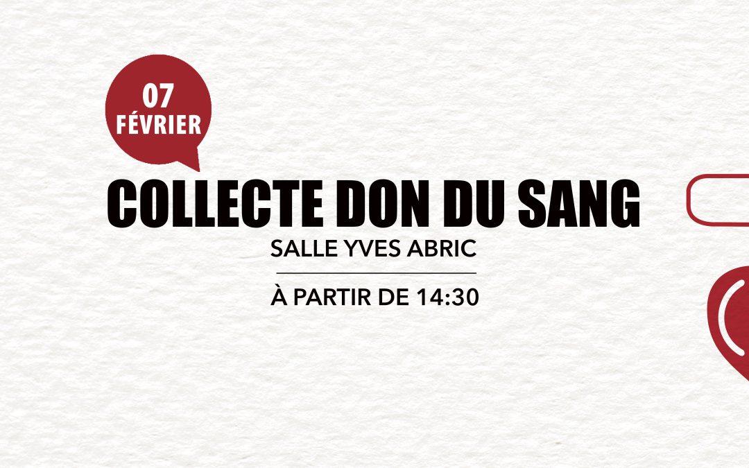 COLLECTE DE SANG